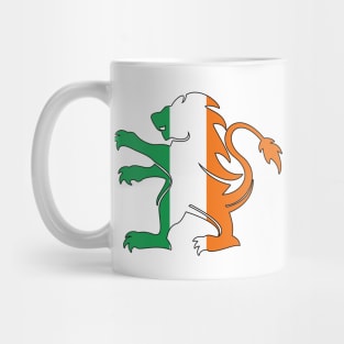 Irish Flag Lion Mug